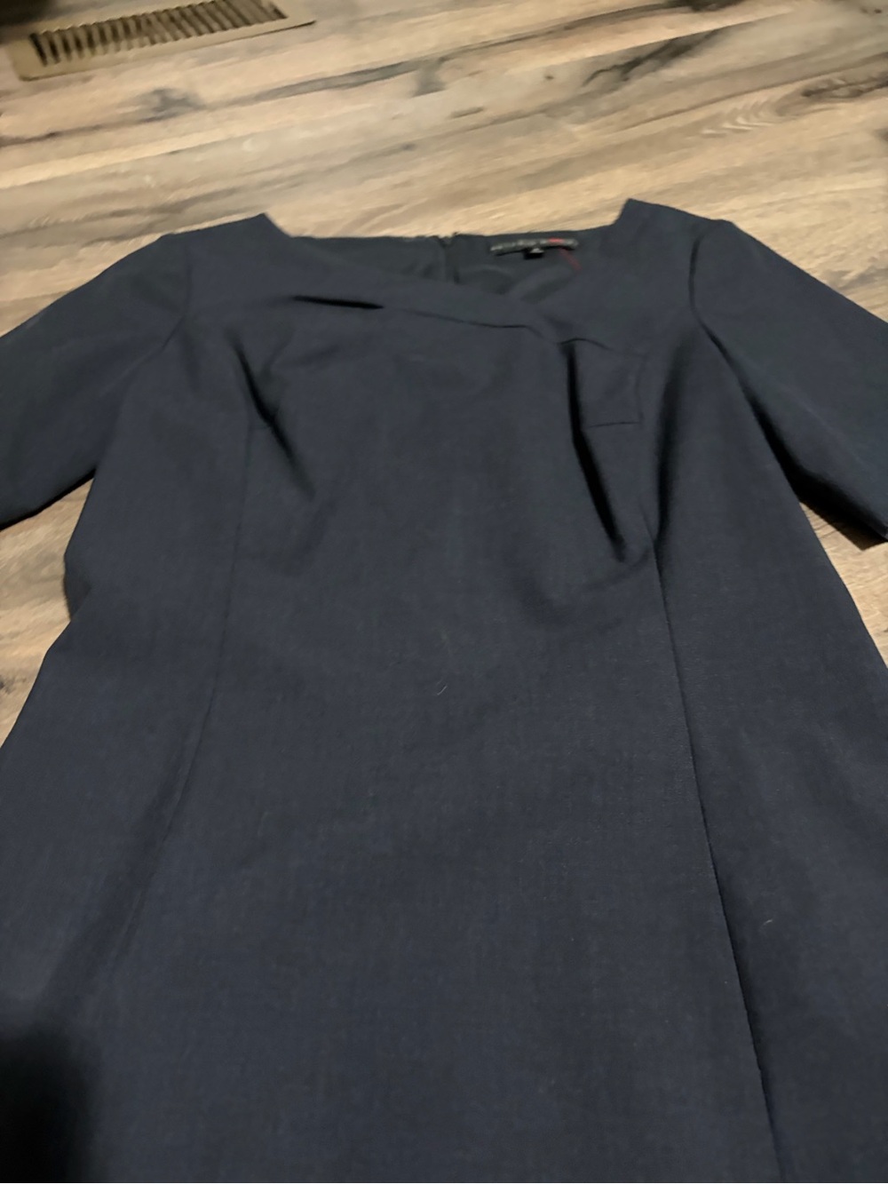 ANTONIO MELANI Navy Short-Sleeve Midi Sheath Dress, Like New , size 4 - Picture 2 of 9